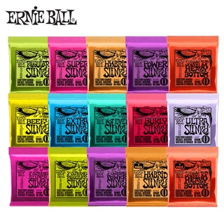 Ernie Ball ชุดสายกีตาร์ไฟฟ้า เบส โลหะ ไม้โฟล์ค คลาสสิก 2220 2221 2222 2223 2003 2004 2006 อุปกรณ์เสริม