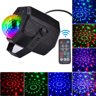 ⚡พร้อมส่ง⚡ ไฟปาร์ตี้ ตามจังหวะ ไฟดิสโก้ Disco light เทค Magic Ball Laser Light Party Laser Lights 2 Lens+1 RGB