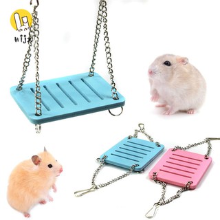 WiJx❤❤❤Summer Korean Cute Parrot Hamster Small Swing Hanging Bed Shake Suspension House Props Pet Products Toy @TH