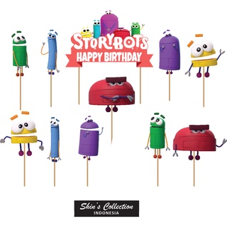 ท็อปเปอร์เค้ก Ask the Storybots 1 ชุด 11 ชิ้น