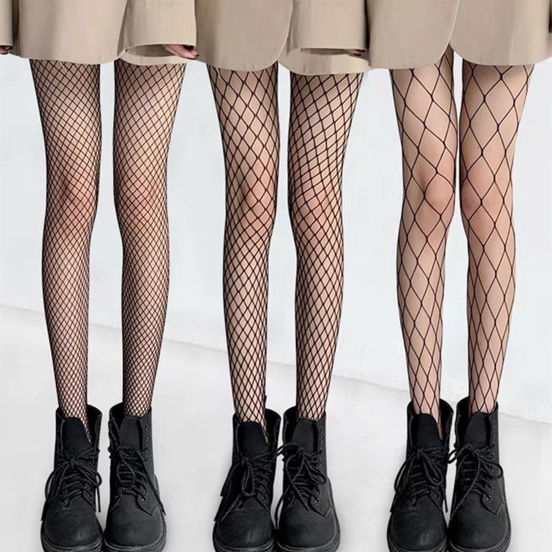Hot ผู้หญิงยาวเซ็กซี่ Hollow Out Fishnet ถุงน่อง Pantyhose สีดําเอวสูงถุงน่อง Tights กางเกง Fishnet ชุดชั้นในคุณภาพสูง