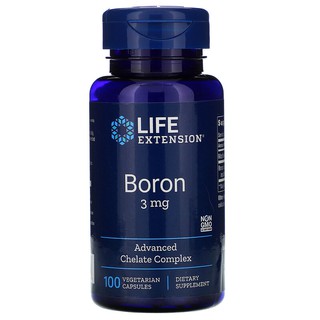 พร้อมส่ง!!! Life Extension, Boron, 3 mg, 100 Vegetarian Capsules