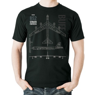 เสื้อยืด พิมพ์ลายกราฟิก Flyingraphics aviation B52 Stratofortress Buff สําหรับผู้ชายS-5XL