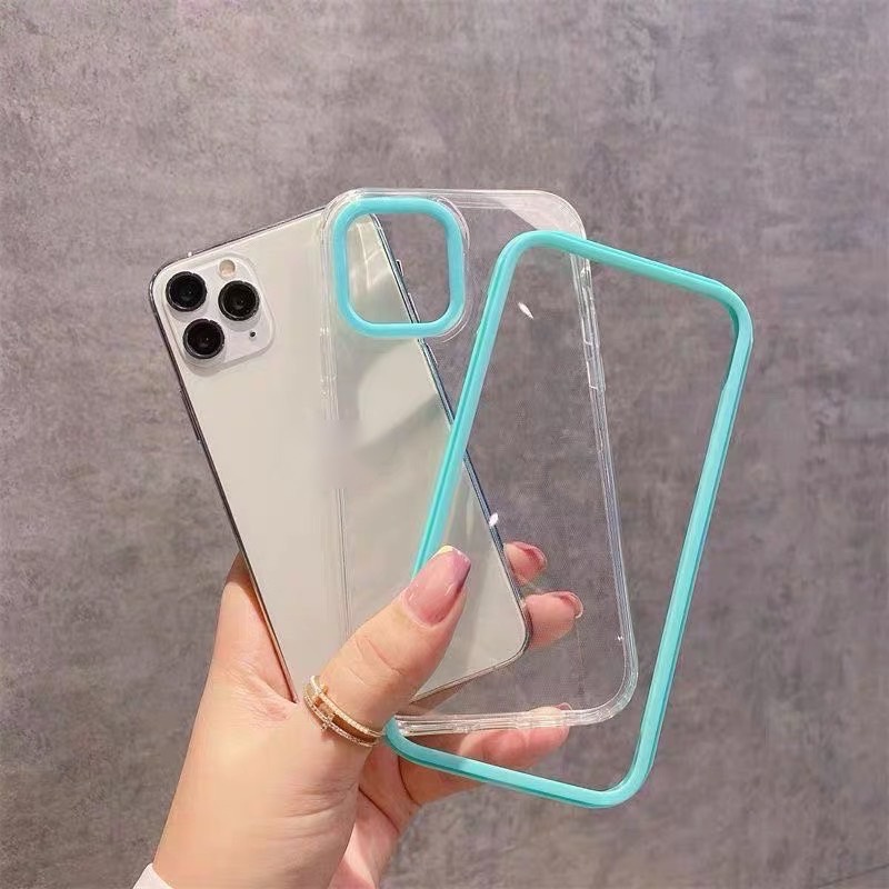 GOOD เคสประกบ สีพื้นมาใหม่ เคสโทรศัพท์สำหรับรุ่น 14/14PRO /14MAX 14PROMAX #024 ราคา ถูกที่สุด ดีลบีเคเค แกลเลอรีภาพที่ 3