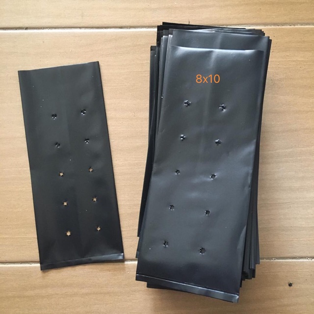 80 ชิ้น Polybag ขนาด 8X10 Polibeg Plantation Bag พร้อม UV Nursery