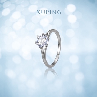 xuping แหวนเทพาย ประดับด้วยเพชรเม็ดเล็ก  แหวนแฟชั่น