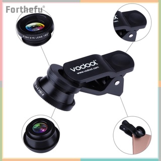 VODOOL 180▲Fish-Eye เลนส์+Wide Angle เลนส์+Micro เลนส์ Black