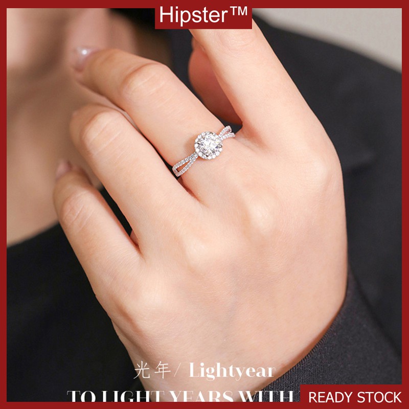 แหวนเพชร Pt950 ตัวเมีย