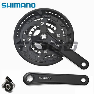 Shimano Acera FC-T3010 ชุดข้อเหวี่ยงจักรยานเสือภูเขา 3×9 ความเร็ว 48-36-26T 170/175 มม. สีดํา