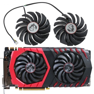 2PCS PLD10010S12HH DC12V 0.40A 4PIN FOR MSI RX470 480 570 580 GTX1080Ti 1080 1070 1060 GAMING Graphics Card Cooler Fan P