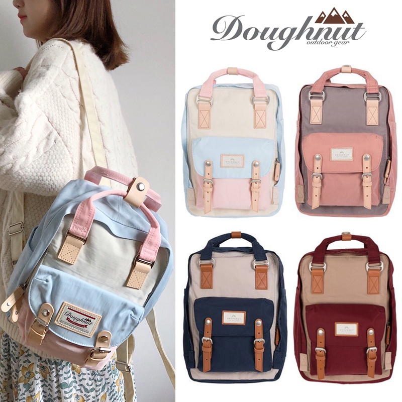 [เตรียมจัดส่ง] 2022 Doughnut macaroon Backpack Classic size กระเป๋าเป้