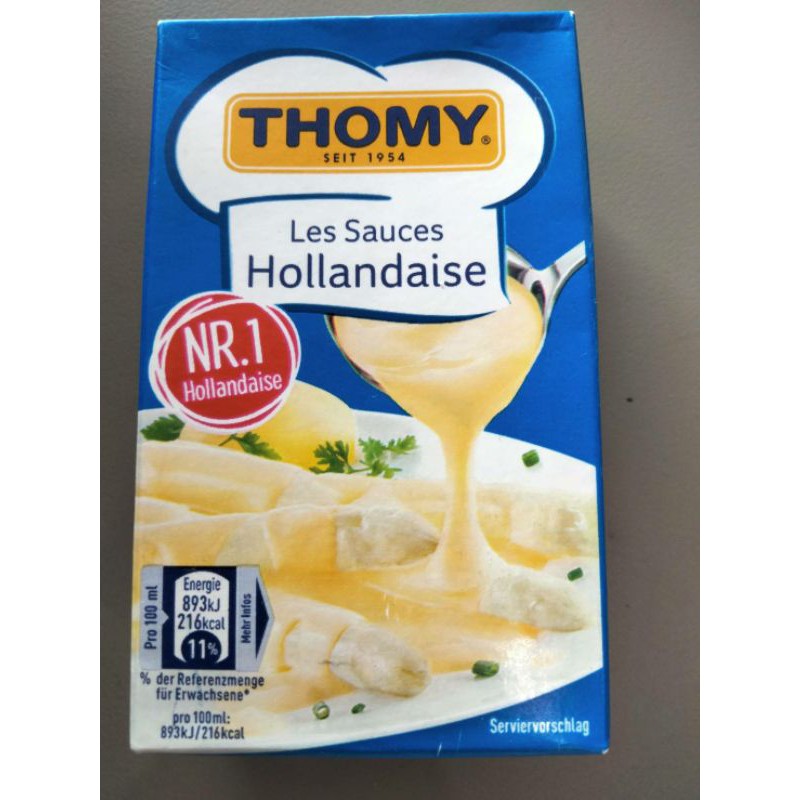 Thomy Sauce Hollandaise ซอส ราด เนื้อ สัตว์ โทมิ 250กรัม ราคาสุดฟิน