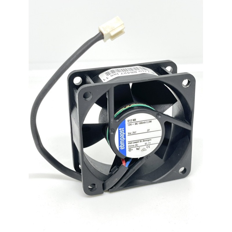 612NH DC Fan Axial Ball Bearing 12V 8V to 15V 27.1CFM 37dB 60 X 60 X 25.4mm High Speed