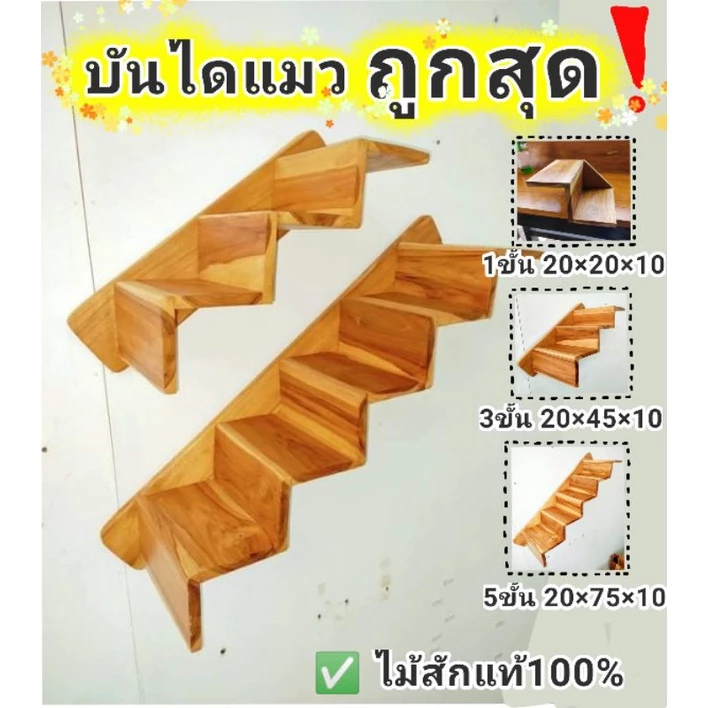 บันไดแมว บันไดแมวติดผนัง กล่องบ้านแมว กล่องแมวติดผนัง เฟอร์นิเจอร์แมวราคาถูก