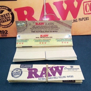 Raw กระดาษ โ ร ล - R o l l i n g Paper R A W กระดาษโรล Classic 110mm (Kingsize) วัตถุดิบจากธรรมชาติ 100%