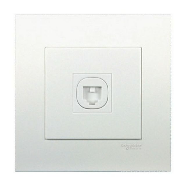 เต้าเสียบโทรศัพท์ Schneider Vivace 1Gang พร้อมกระสวย