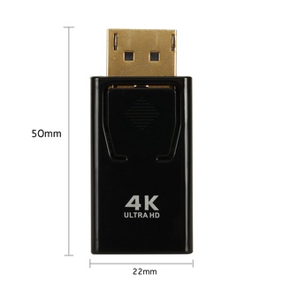 DP Display Port Video Adaptor หัวแปลง DP ออกจอทีวี Display Port Video Converter Adaptor Male to Female 4k x 2k