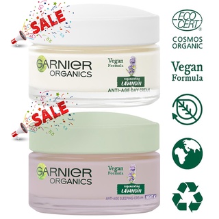 Garnier Organics Regenerating Lavandin Anti Age Day/Night Cream 50ml สูตรออสเตรเลีย ** SALE+SALE สินค้าราคาพิเศษ **