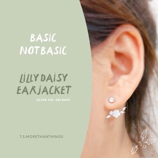 VLilly daisy Earring jacket🌟 Silver 925