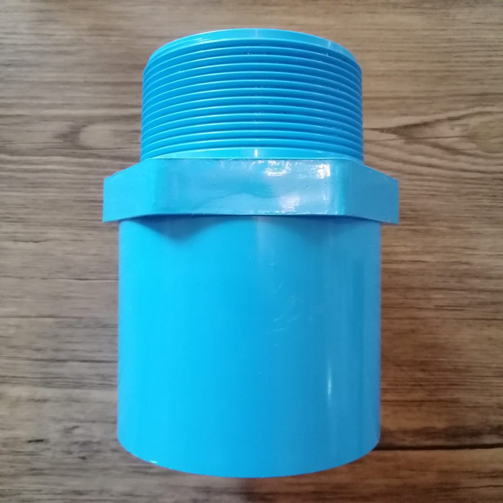 ข้อต่อเกลียวนอก2.5นิ้ว (2 1/2") PVC ตราช้าง SCG  ออกใบกำกับภาษีได้