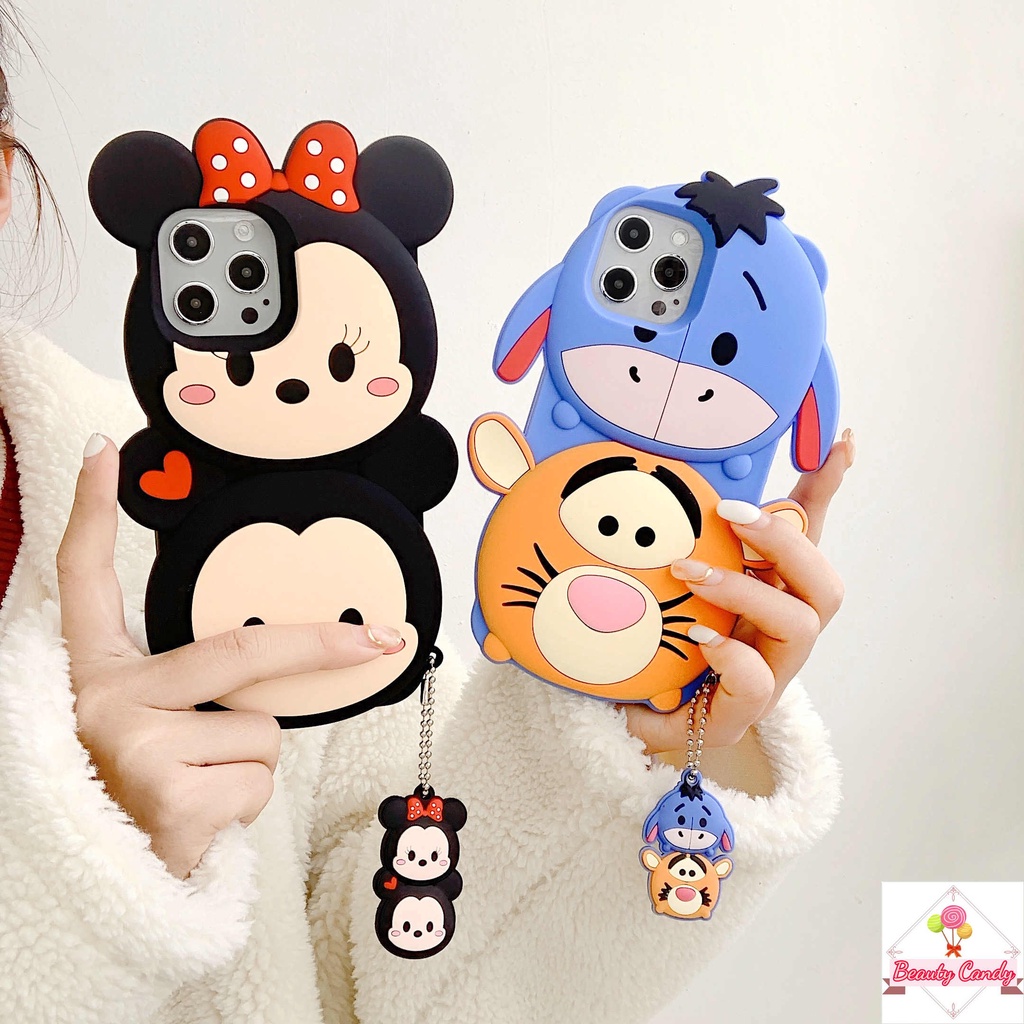 【Mickey&Minne】IPhone 13 Pro Max เคสโทรศัพท์มือถือซิลิโคนลายการ์ตูนมิกกี้เมาส์ 3d สําหรับ IPhone 12 Pro Max 11 X XS Max XR 6 6s 7 8 Plus