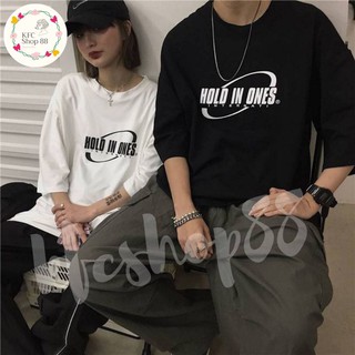 🍑เสื้อยืดสไตล์เกาหลี พิมลายตัวอักษร สำหรับชายเเละหญิง คู่รัก พร้อมส่ง🍑  #HOL03