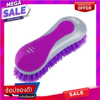 แปรงไนลอนขัดพื้น/ผนัง BE WISH CURVE สีม่วง แปรงทำความสะอาด NYLON CLEANING BRUSH FLOOR/WALL BE WISH CURVE PURPLE อุปกรณ์ท