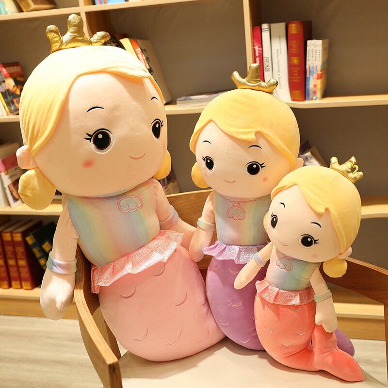 ตุ๊กตา70ซม ตุ๊กตานางเงือก ของเล่น หมอนนอน ของขวัญวันเกิด Doll Mermaid doll lovely soft