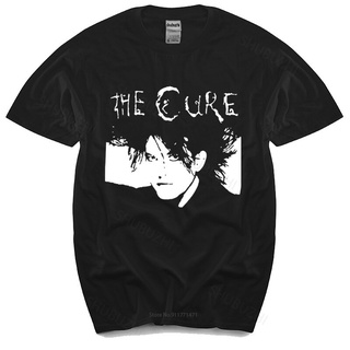 เสื้อยืดผ้าฝ้าย คอกลม พิมพ์ลาย Robert Smith สีดํา ไซซ์ยูโร 1986 สําหรับผู้ชายSize S-5XL