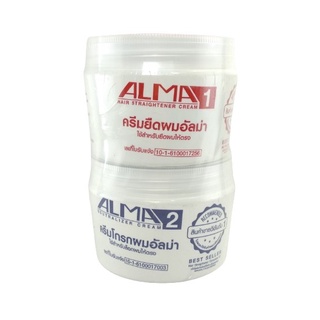 แพ็คเก็ตใหม่ ALMA Hair Straightener Cream ครีมยืดผมอัลม่า 300 มล ยายืดผมถาวร 010165