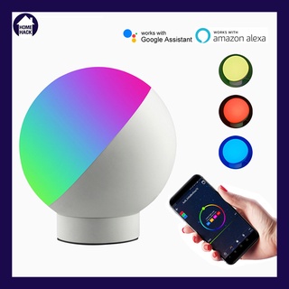 🔥พร้อมส่ง🔥 โคมไฟ ห้องนอน LED เปลี่ยนสีได้หลายสี สั่งงานผ่าน WIFI แอป TUYA Google home มีหลายโหมดให้เลือก Homehack