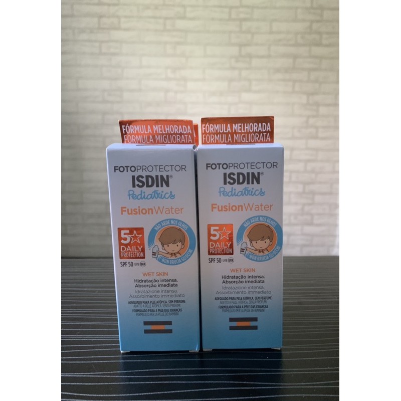 💯% พร้อมส่ง ISDIN Fotoprotector Fusion Water SPF 50 Children kid sunscreen