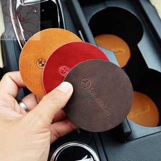 Cowhide car water coaster storage mat ภายในรถอุปกรณ์ตกแต่งหนัง Daquan หนารถ anti-skid pad ทั่วไป
