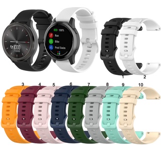 แหล่งขายและราคาสายนาฬิกาซิลิโคน 18 มม. สำหรับ Garmin Vivomove 3s Vivoactive 4s Garmin Active Sอาจถูกใจคุณ