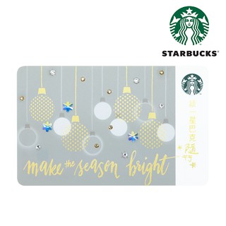 STARBUCKS TAIWAN 2016 Gold Reward Card Crystals Swarovski บัตรสำหรับสะสม ประดับด้วยคริสตัน สินค้า Limited [RARE]