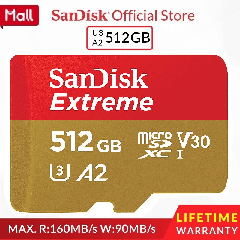 [NEW]   512GB U3 Memory Card 512GB 256GB 128GB 64GB 32GB Micro SD C10 A2 95MB/s SD Card Read