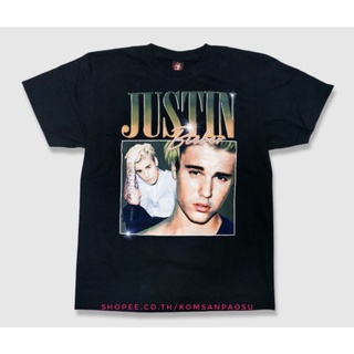 เสื้อยืดคอกลมเสื้อ justin bieber📌 ป้ายคอ Rock Yeah 📌เสื้อจัสติน บีเบอร์S-4XL