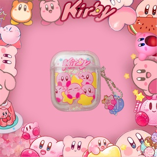 เคสแอร์พอด เคสairpods เคสการ์ตูนน่ารัก Star Kirby Pile Glitter สําหรับAirpods1/2/gen1/gen2/Airpods pro/Airpods3