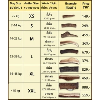 [ส่งจากไทย] Real Deer Antler Dog Chew ขนมขัดฟันสุนัข เขากวางแท้ ขนมแทะเล่นสุนัข Alpine Premium Chews