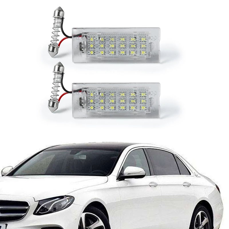 2PCS สําหรับ BMW E53 จํานวนป้ายทะเบียนโคมไฟไม่มีข้อผิดพลาดสีขาวสําหรับ BMW X5 E53 99-06 X3 E83 03-10