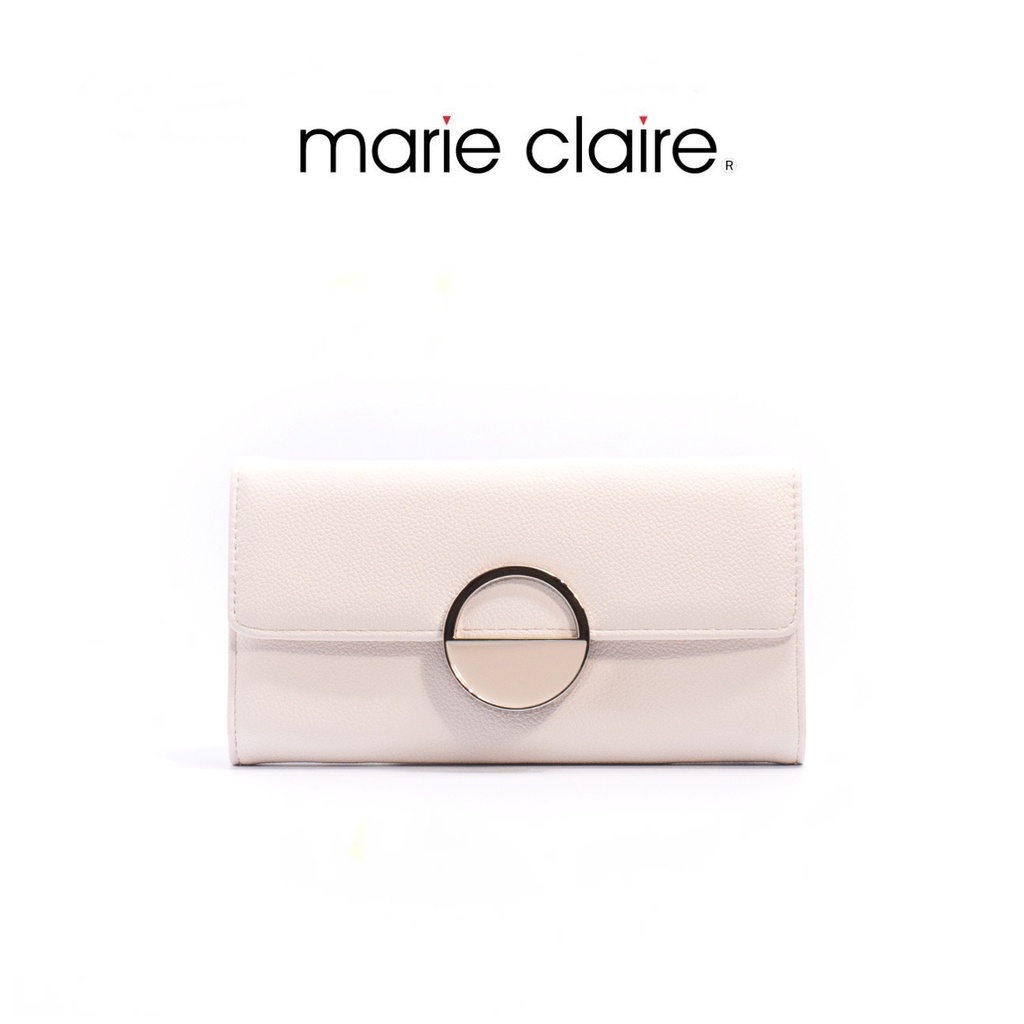 Bata บาจา ยี่ห้อ Marie Claire กระเป๋าสตางค์ กระเป๋าสตางค์ใบยาว กระเป๋าตังค์ สำหรับผู้หญิง รุ่น Zara สีออฟไวท์ 9011060