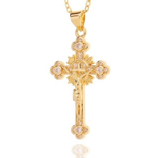 MR GOLD JESUS CROSS DIAMOND GOLD