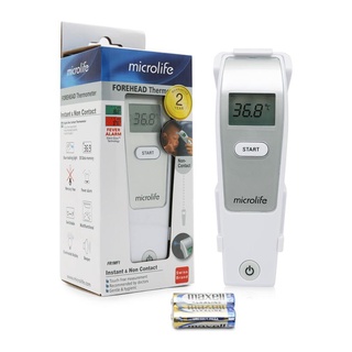 Microlife Forehead Thermometer เครื่องวัดอุณหภูมิ ทางหน้าผาก ระบบอินฟาเรด รับประกัน 2 ปี รุ่น FR1MF1 12449 / NC200 19775