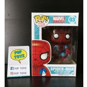 FUNKO POP Marvel Spiderman 03 ของแท้ งานเก่าเลิกผลิตแล้ว หายาก แถมกล่องใส มีพร้อมส่ง สไปเดอร์แมน Spider-Man Peter Parker
