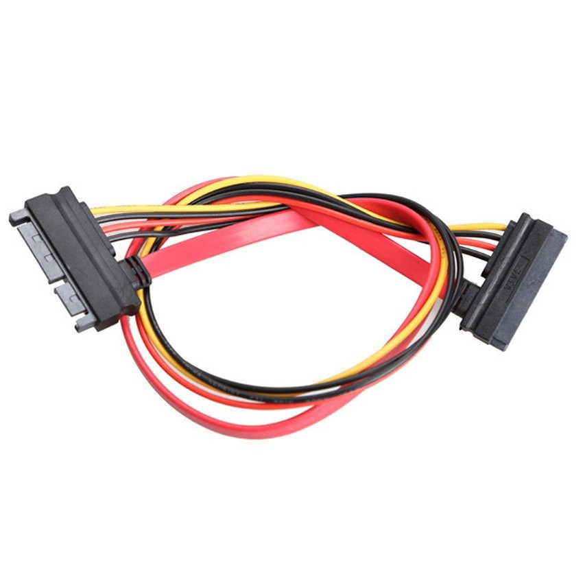 22 Pin Male to Female 7+15 pin SATA Data Power Combo Extension Cable 45CM