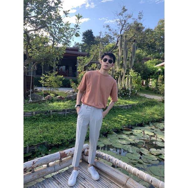 กางเกงขายาวผู้ชาย กางเกงขาเต่อห้าส่วน ทรงสแล็ค เนื้อผ้านิ่มใส่สบาย คุณภาพดี A1 - รูปที่ 6