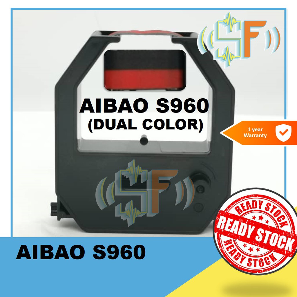 Aibao S-960 S960 DOYO W200 Indro D61 Nexus 729A H-RCA Punch Card Machine / เครื่องบันทึกเวลา Ribbon 