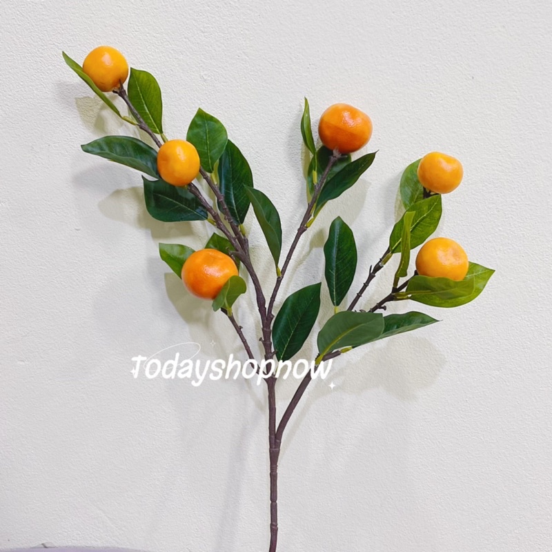 📮พร้อมส่งจากไทย📮 ต้นส้มปลอม กิ่งส้มปลอม ช่อส้ม ต้นส้มปลอมสําหรับประดับตกแต่งบ้าน🍊🍊🍊