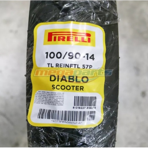 Pirelli ยางนอก 100/90-14 (R) Diablo Scooter