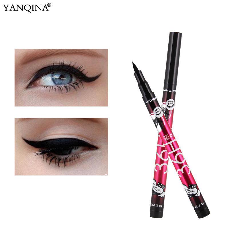 Yanqina 36H อายไลเนอร์ลิควิด สีดำ 4D กันน้ำ